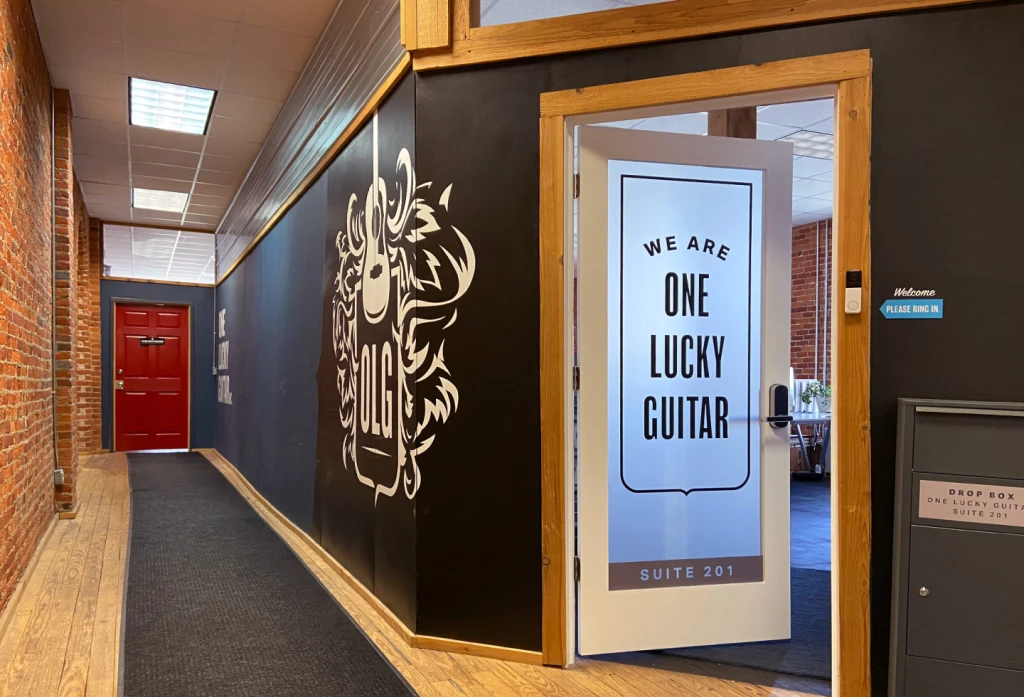 One Lucky Guitar office