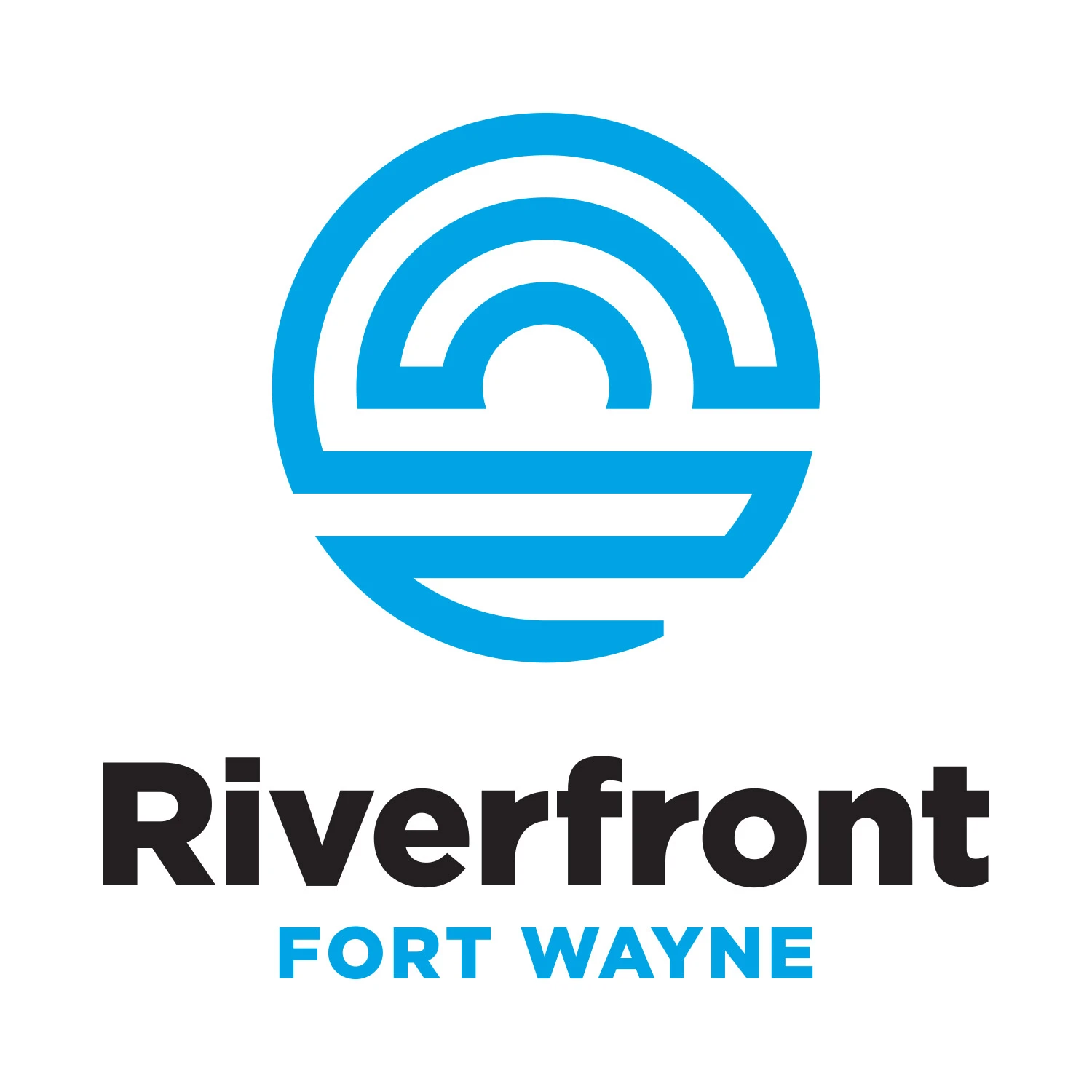 Riverfront Fort Wayne logo and lockup