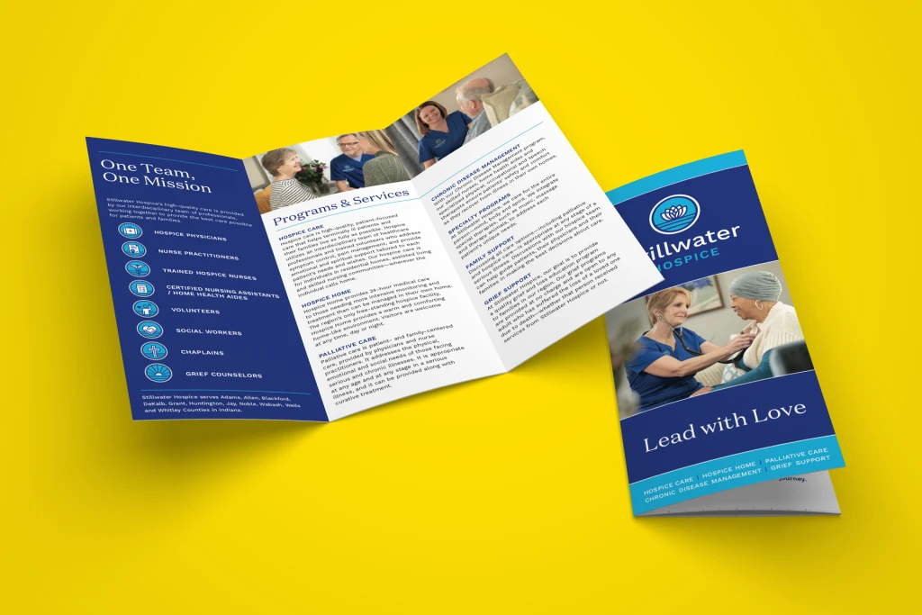Stillwater Hospice brochure mockup