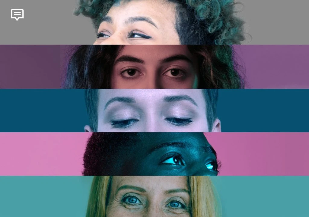 Collage representing women in Allen County