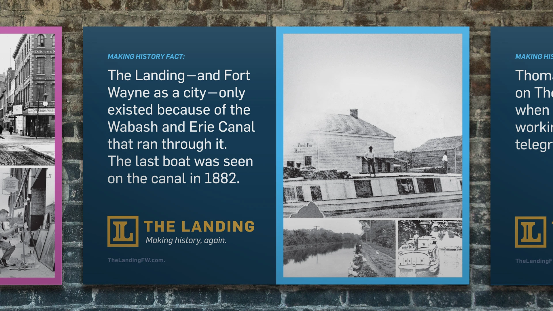 The Landing history posters