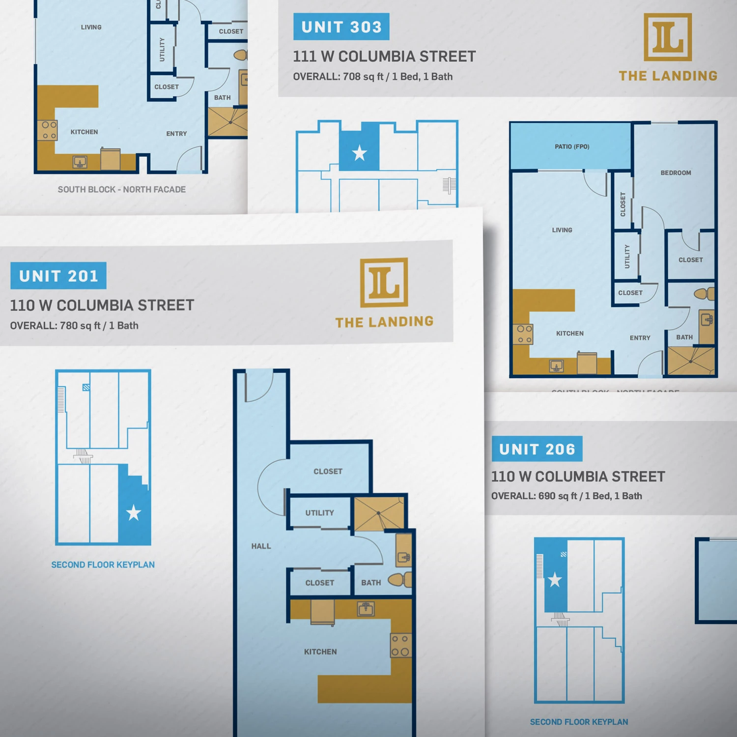The Landing blueprint illustrations