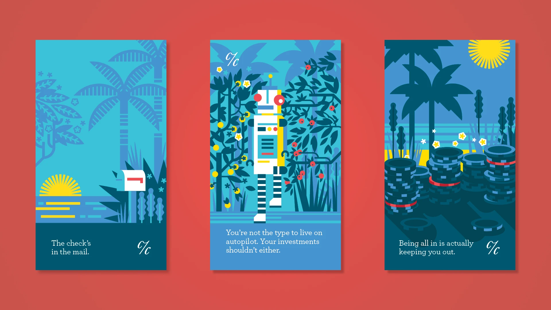 Cadinha blog images and illustrations - palm tree, robot