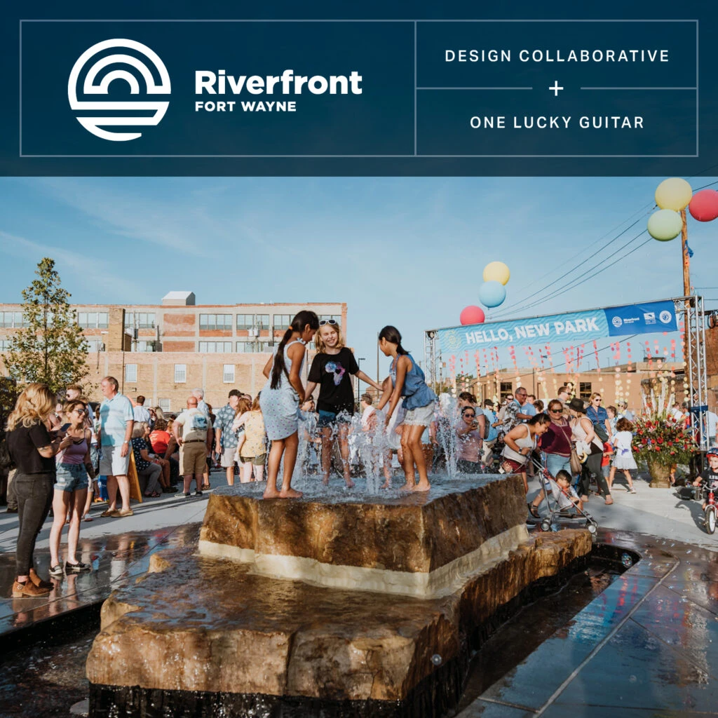 Riverfront Fort Wayne logo and lockup