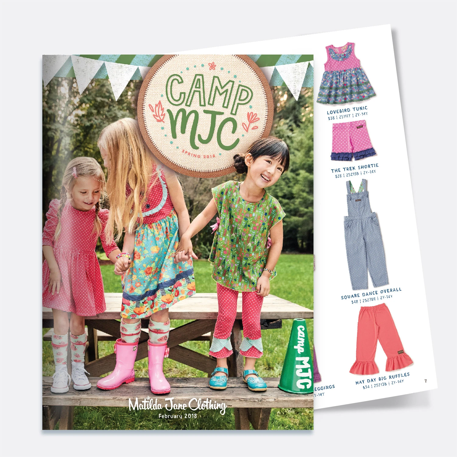 Matilda Jane Clothing brand brochure inside spread