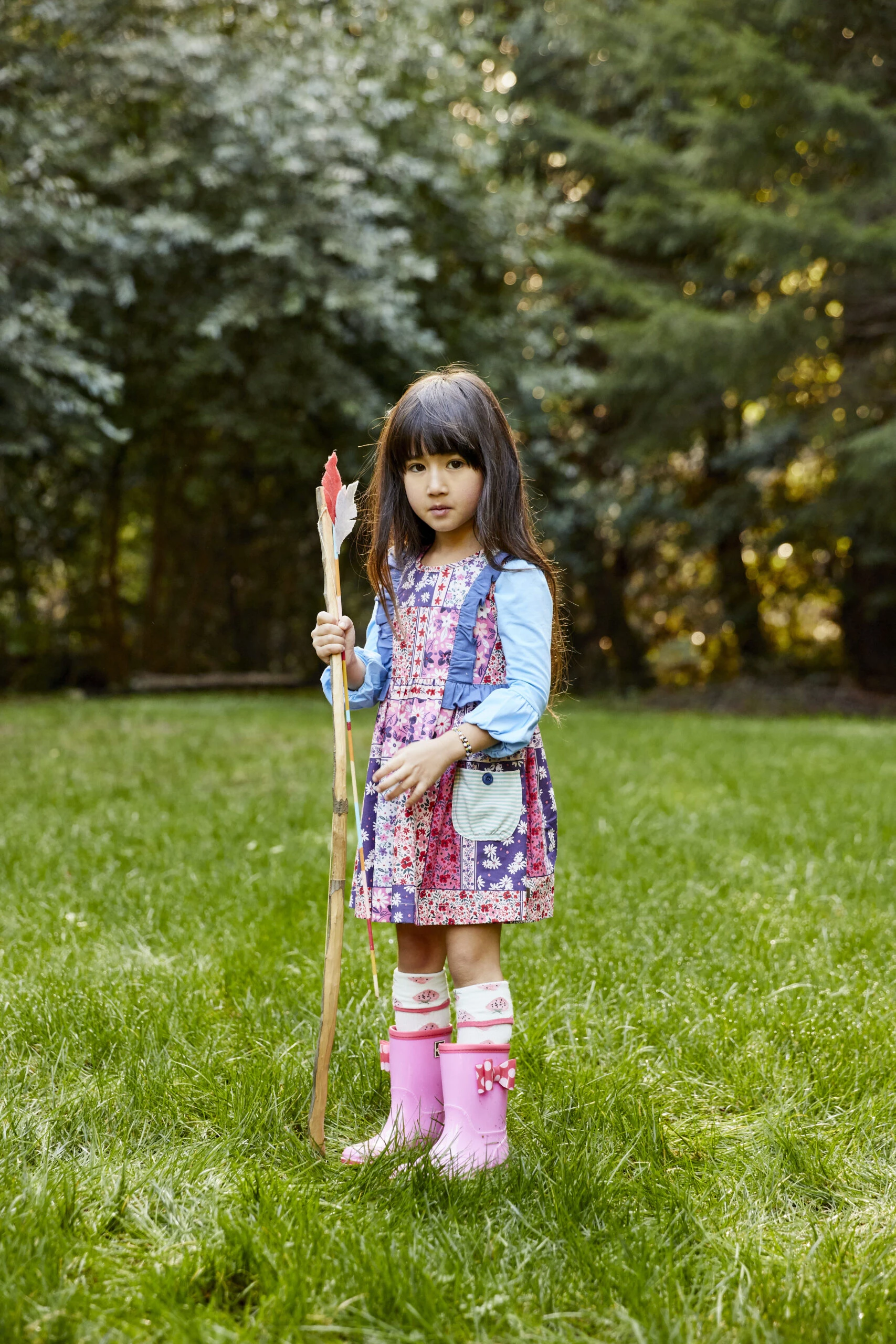girl wearing Matilda Jane Clothing at camp