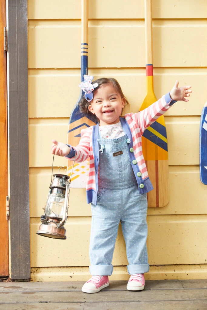 girl wearing Matilda Jane Clothing at camp