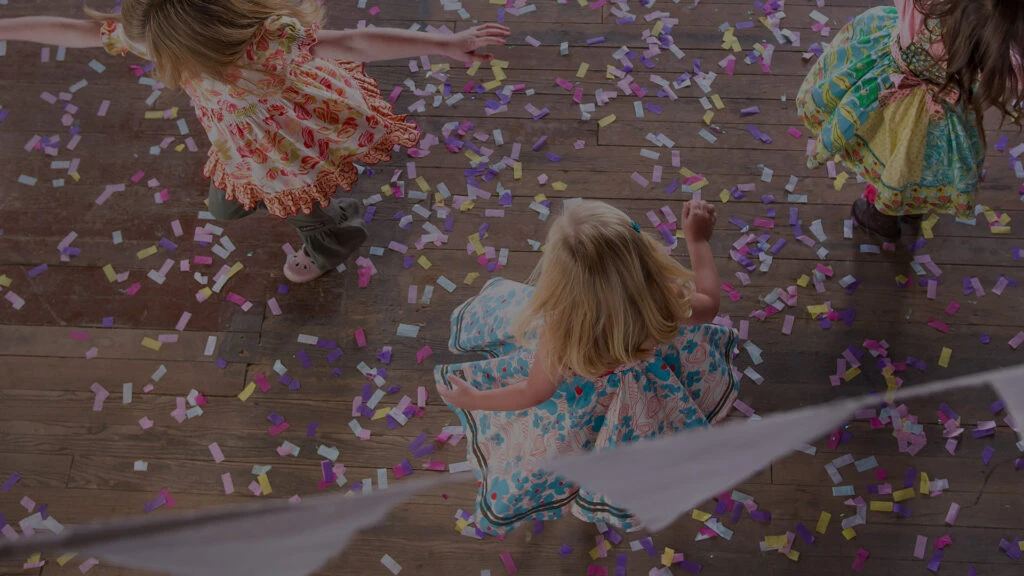 Young girls wearing Matilda Jane Clothing