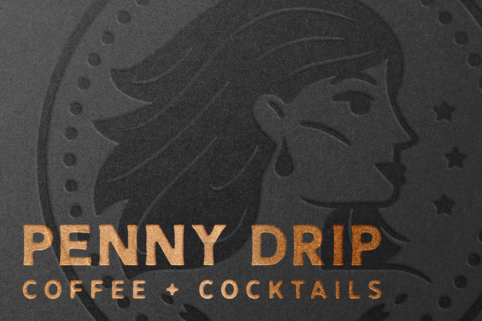 Penny Drip logo and branding