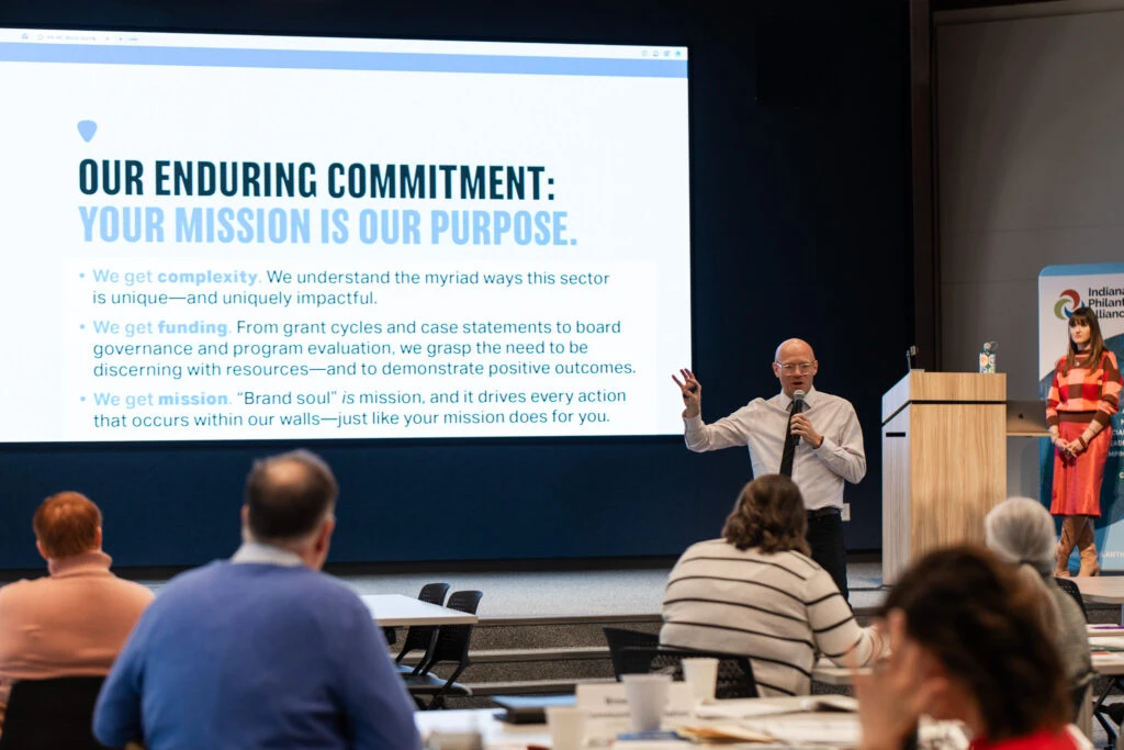 Matt Kelley speaking at workshop