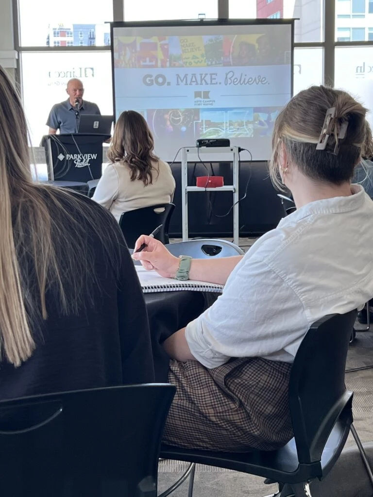 Matt Kelley at One Lucky Guitar branding workshop