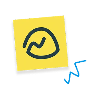 Icon of Basecamp with blue lines