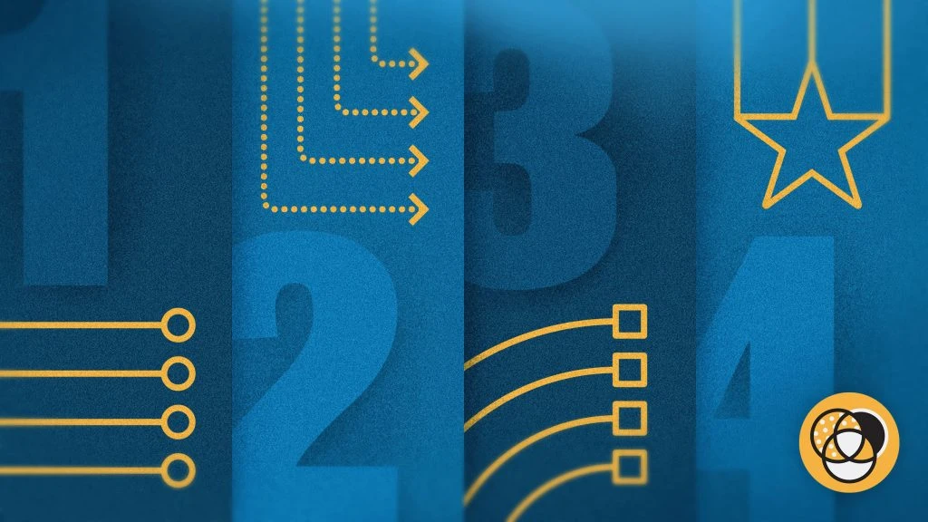 abstract Illustration demonstrating process branding