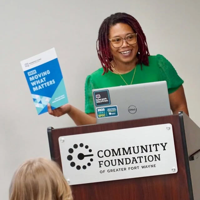 Women's Fund staff presenting the findings of the 2025 updated study
