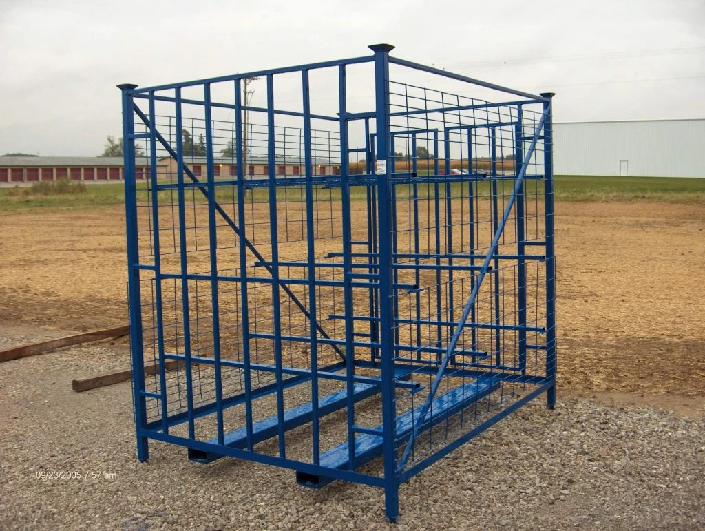 Custom fabricated industrial storage rack