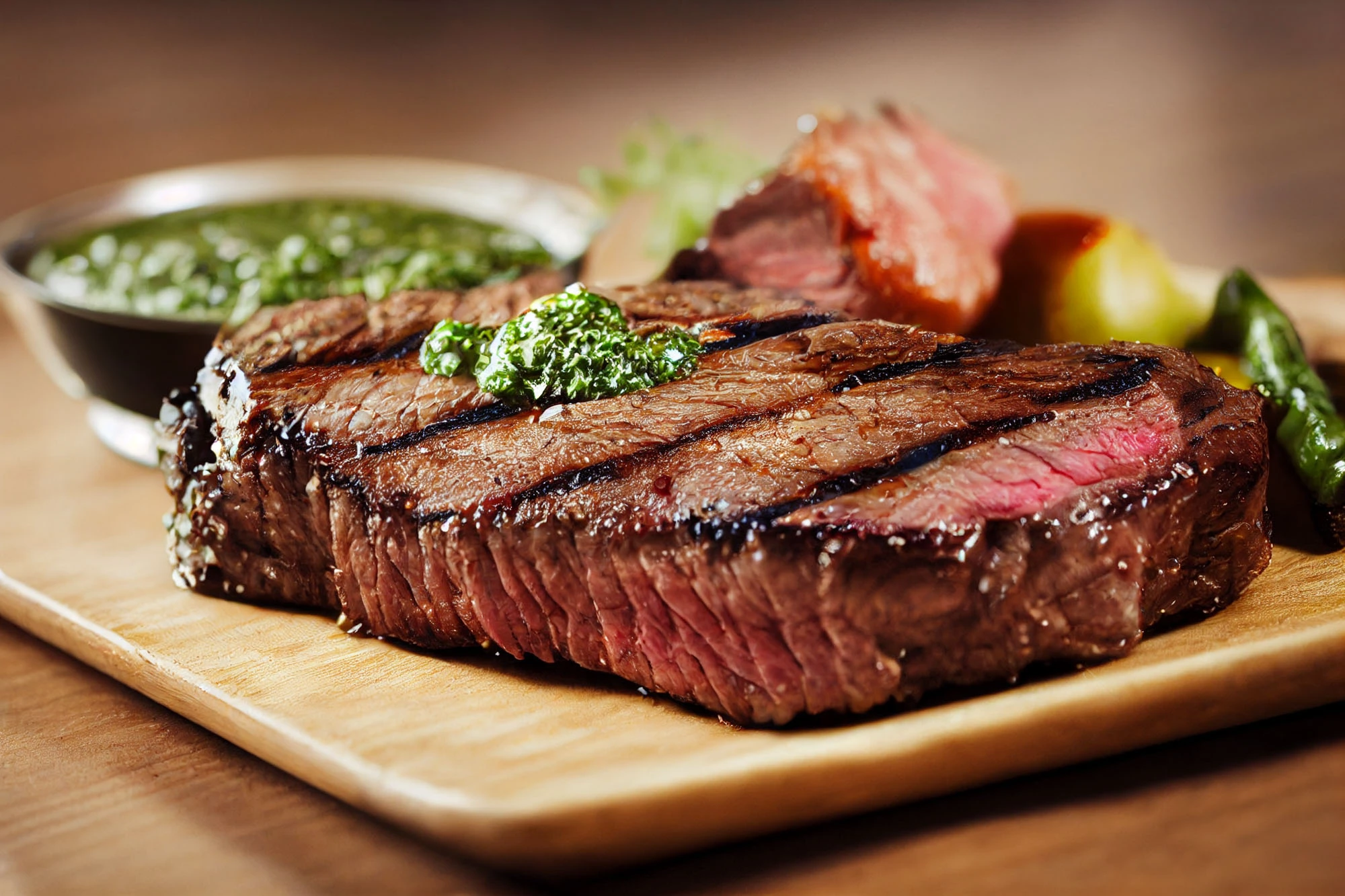 Grilled Rib Eye Steak with Italian Salsa Verde - The Sizzling Summer Series