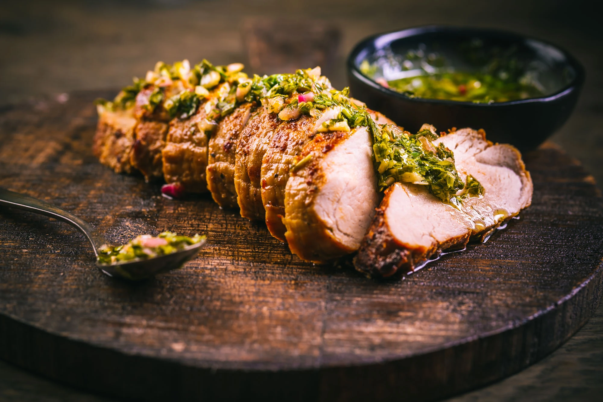 Grilled Pork Tenderloin with Chimichurri - Game Day Grilling Series