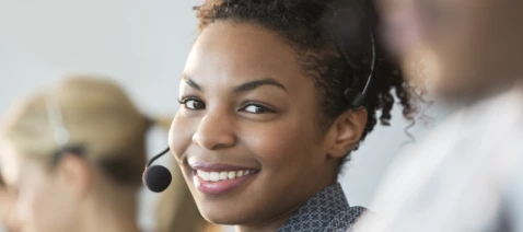 Customer service woman