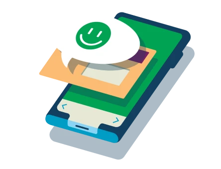 illustration of cell phone